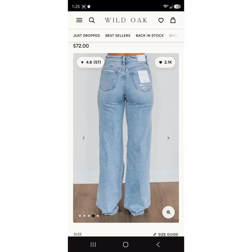 Flying Monkey Women's Mid Rise Classic Straight Jeans Size 30